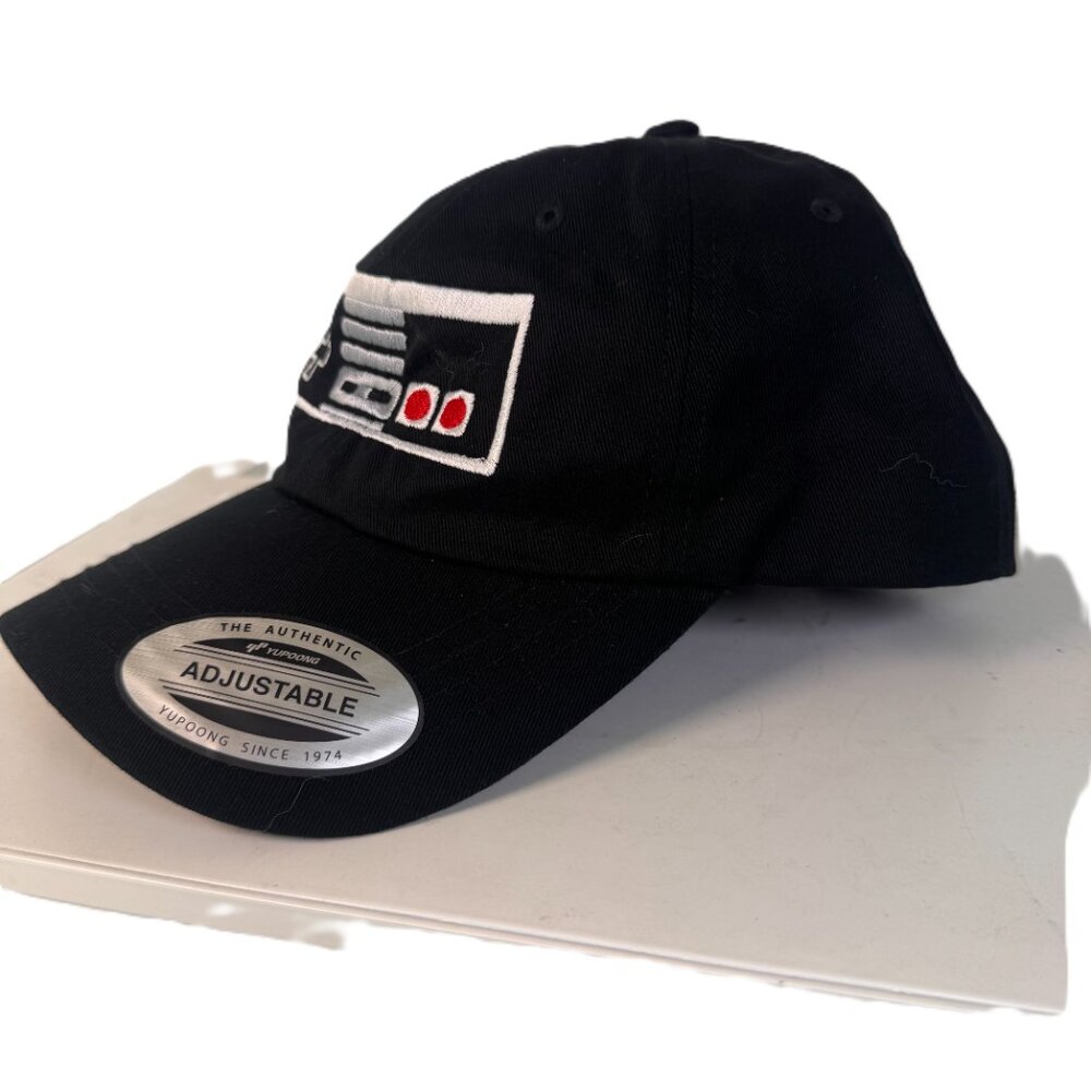 Classic NES Controller Embroidered Baseball Cap Hat 6 Panel Super Gaming Gamer - Picture 4 of 12